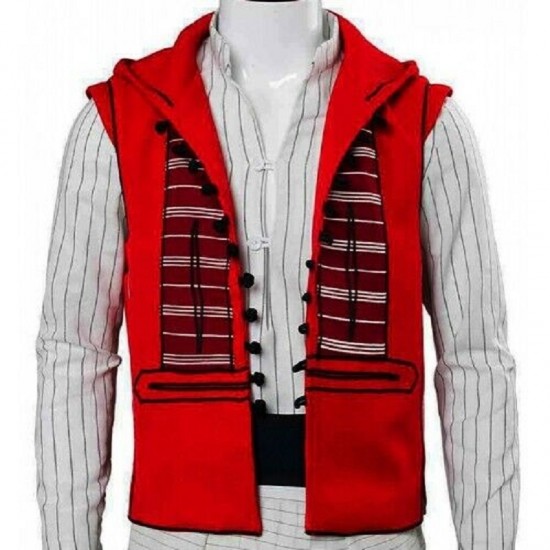 Aladdin Red Cotton Vest