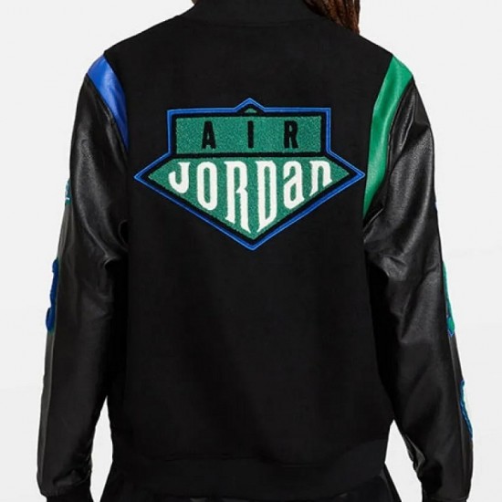 Air Jordan Aleali May Varsity Jacket Air Jordan Aleali May Varsity Jacket