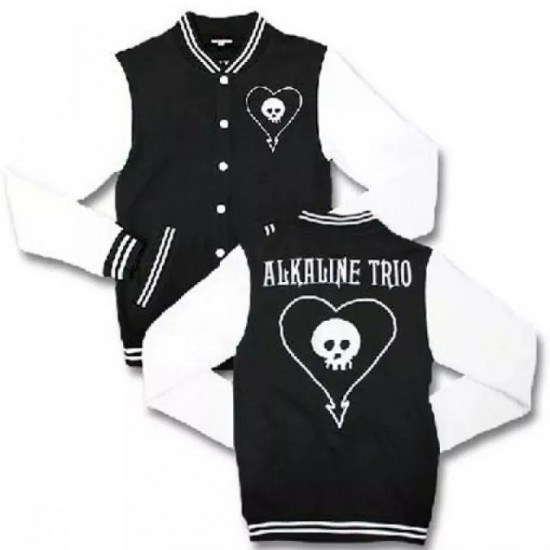 Alkaline Trio Skull Varsity Jacket Alkaline Trio Skull Varsity Jacket