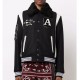 Amiri Always on Point Black Wool Varsity Jacket