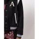 Amiri Always on Point Black Wool Varsity Jacket Amiri Always on Point Black Wool Varsity Jacket