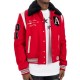 Amiri Always on Point Red Wool Varsity Jacket