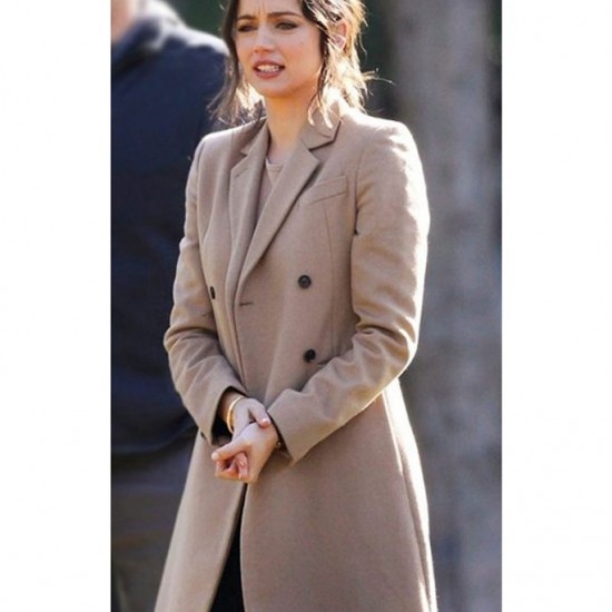 Ana De Armas Deep Water Trench Coat