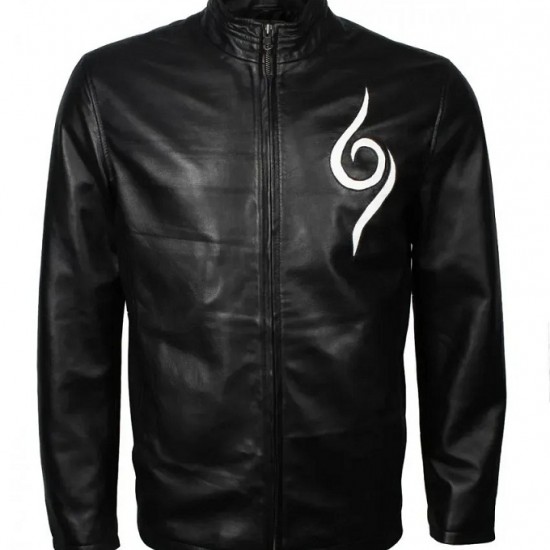 Anbu Naruto Black Leather Jacket Costume Anbu Naruto Black Leather Jacket Costume