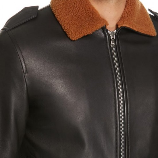 Angelo Black Aviator Jacket