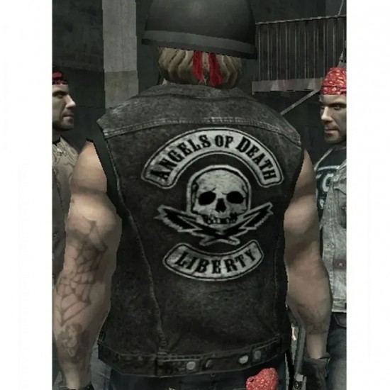Angels of Death Liberty MC GTA Leather Costume Vest Angels of Death Liberty MC GTA Leather Costume Vest