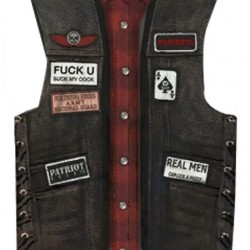 Angels of Death Liberty MC GTA Leather Costume Vest