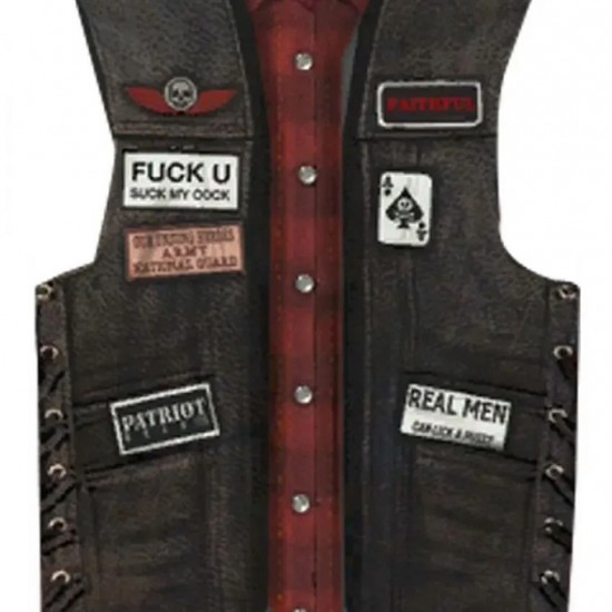 Angels of Death Liberty MC GTA Leather Costume Vest Angels of Death Liberty MC GTA Leather Costume Vest