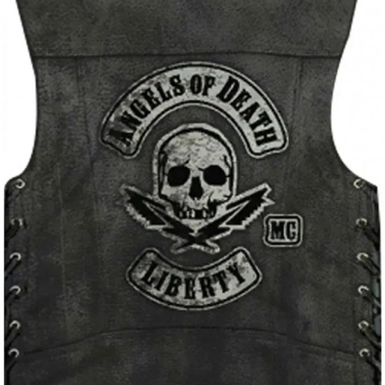 Angels of Death Liberty MC GTA Leather Costume Vest Angels of Death Liberty MC GTA Leather Costume Vest
