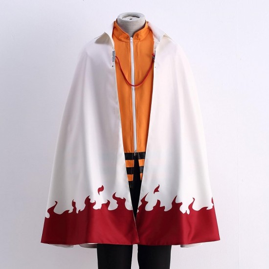 Anime 4th Hokage Naruto Cloak Costume