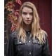 Anya Taylor-Joy Photoshoot The Laterals Black Leather Jacket