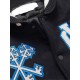 Mens Appliqued Wool Blend Felt and Leather Varsity Bomber Jacket Mens Appliqued Wool Blend Felt and Leather Varsity Bomber Jacket