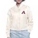 Arizona Diamondbacks Printed Logo Cream Varsity Satin Jacket Arizona Diamondbacks Printed Logo Cream Varsity Satin Jacket