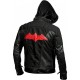 Black Hooded Bat Style Arkham Knight Vest and Jacket Black Hooded Bat Style Arkham Knight Vest and Jacket