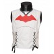 White With Red Bat Style Vest Arkham Knight and Jacket White With Red Bat Style Vest Arkham Knight and Jacket
