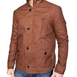 Stephen Amell Arrow Season 2 Brown Cotton Jacket