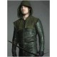 Stephen Amell Arrow Green Hooded Jacket with Quiver Costume Stephen Amell Arrow Green Hooded Jacket with Quiver Costume
