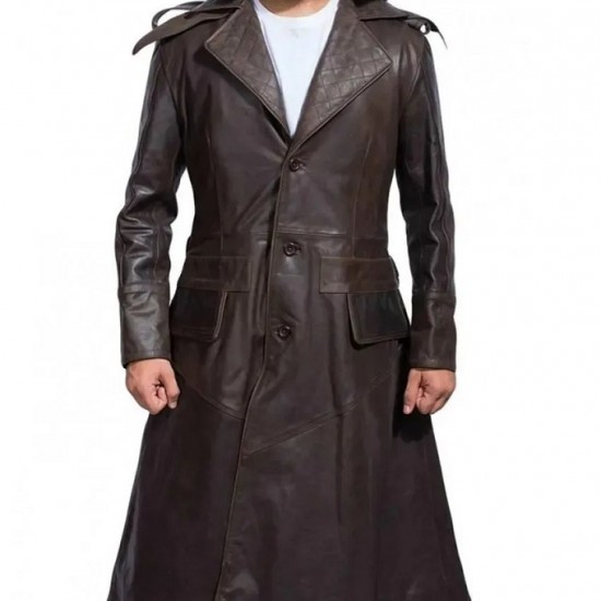 Assassin’s Creed Syndicate Jacob Leather Trench Coat Costume