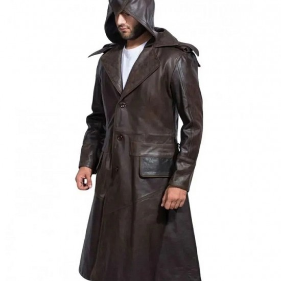 Assassin’s Creed Syndicate Jacob Leather Trench Coat Costume