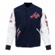 Atlanta Braves Classic Navy Blue Wool Varsity Jacket