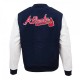 Atlanta Braves Classic Navy Blue Wool Varsity Jacket Atlanta Braves Classic Navy Blue Wool Varsity Jacket