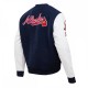 Atlanta Braves Classic Navy Blue Wool Varsity Jacket Atlanta Braves Classic Navy Blue Wool Varsity Jacket
