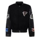 Atlanta Falcons Black Biker Varsity Jacket