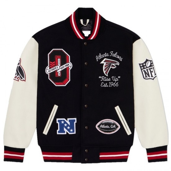 Atlanta Falcons Black Varsity Jacket