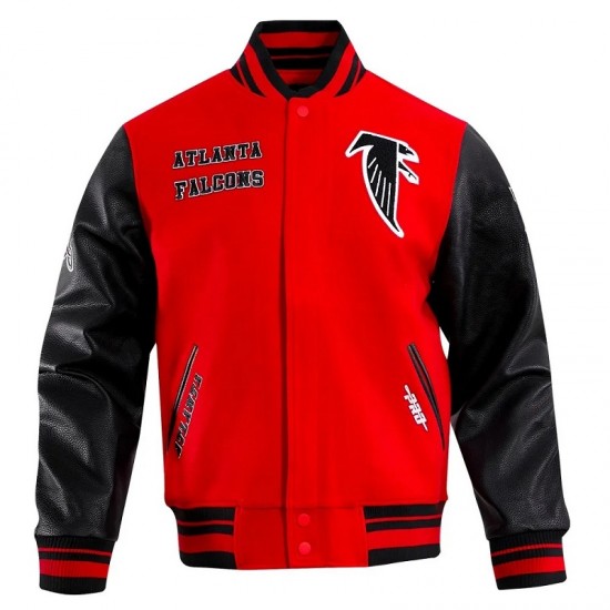 Atlanta Falcons Retro Classic Rib Wool Varsity Jacket