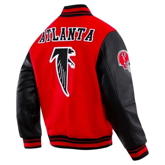 Atlanta Falcons Retro Classic Rib Wool Varsity Jacket Atlanta Falcons Retro Classic Rib Wool Varsity Jacket