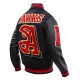 Atlanta Hawks Mash Up Logo Wool Varsity Jacket