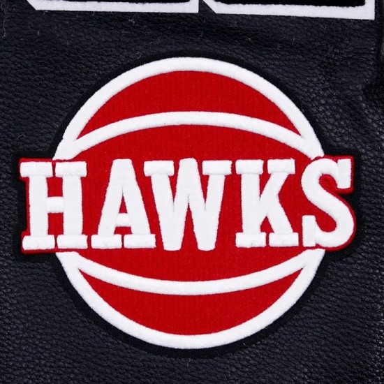 Atlanta Hawks Mash Up Logo Wool Varsity Jacket Atlanta Hawks Mash Up Logo Wool Varsity Jacket