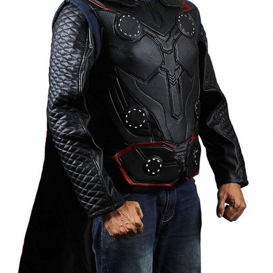 Game Chris Hemsworth Thor Avengers End Leather Vest Costume Game Chris Hemsworth Thor Avengers End Leather Vest Costume