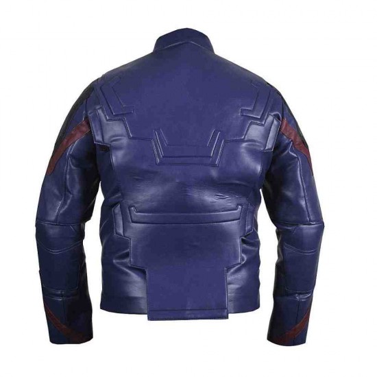 Captain America Avengers Endgame Cosplay Leather Jacket Captain America Avengers Endgame Cosplay Leather Jacket