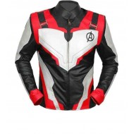Mens Avengers Endgame Quantum Real Leather Jacket 