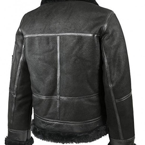 Shearling Aviator B16 Sheepskin Real Leather Jacket Winter Bomber Jacket Shearling Aviator B16 Sheepskin Real Leather Jacket Winter Bomber Jacket