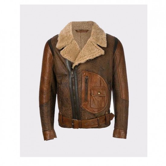 Aviator Raf B3 Men’s Leather Bomber Flying Jacket