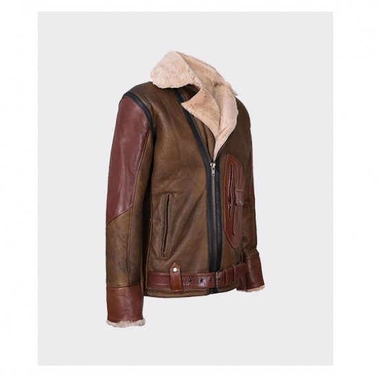 Aviator Raf B3 Men’s Leather Bomber Flying Jacket