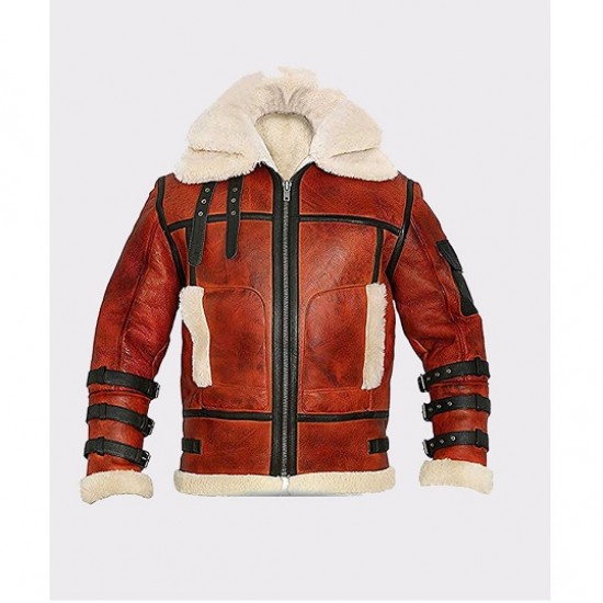 Aviator Sheepskin Men’s B6 Bomber Shearling Leather Jacket Aviator Sheepskin Men’s B6 Bomber Shearling Leather Jacket