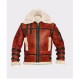 Aviator Sheepskin Men’s B6 Bomber Shearling Leather Jacket