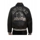 Avirex Blackhawks Black Biker Varsity Jacket Avirex Blackhawks Black Biker Varsity Jacket