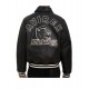 Avirex Blackhawks Black Biker Varsity Jacket