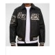 Avirex Blackhawks Black Biker Varsity Jacket Avirex Blackhawks Black Biker Varsity Jacket