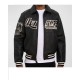 Avirex Blackhawks Black Biker Varsity Jacket