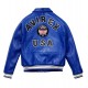 Avirex Limited Edition Blue Icon Croc Leather Jacket 