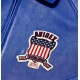Avirex Limited Edition Blue Icon Croc Leather Jacket 