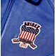 Avirex Limited Edition Blue Icon Croc Leather Jacket