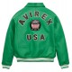 Avirex Limited Edition Green Icon Croc Leather Jacket