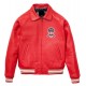 Limited Edition Red Icon Croc Avirex Leather Jacket 