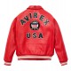 Limited Edition Red Icon Croc Avirex Leather Jacket Limited Edition Red Icon Croc Avirex Leather Jacket